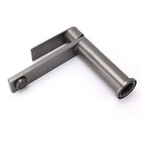 Rounded Square Basin Mixer Tap, Gun Metal