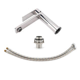 Polished Chrome Square Short Basin Mixer Tap image 7