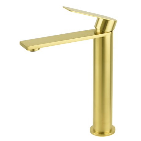 Tall Basin Mixer Tap, Brushed Gold
