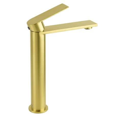 Tall Basin Mixer Tap, Brushed Gold