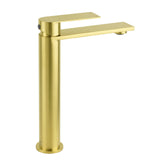 Tall Basin Mixer Tap, Brushed Gold