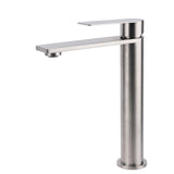 Tall Basin Mixer Tap, Brushed Nickel