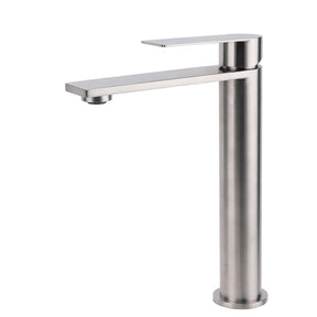 Tall Basin Mixer Tap, Brushed Nickel