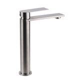 Tall Basin Mixer Tap, Brushed Nickel