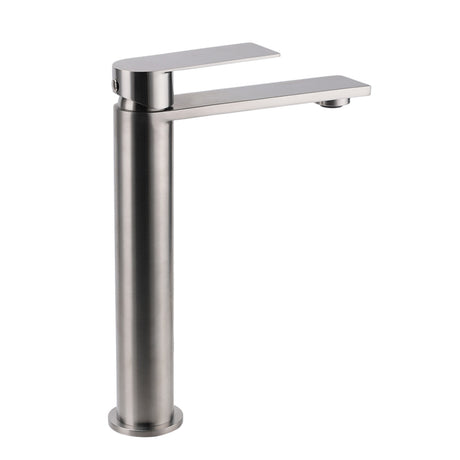 Tall Basin Mixer Tap, Brushed Nickel