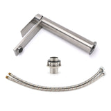 Tall Basin Mixer Tap, Brushed Nickel