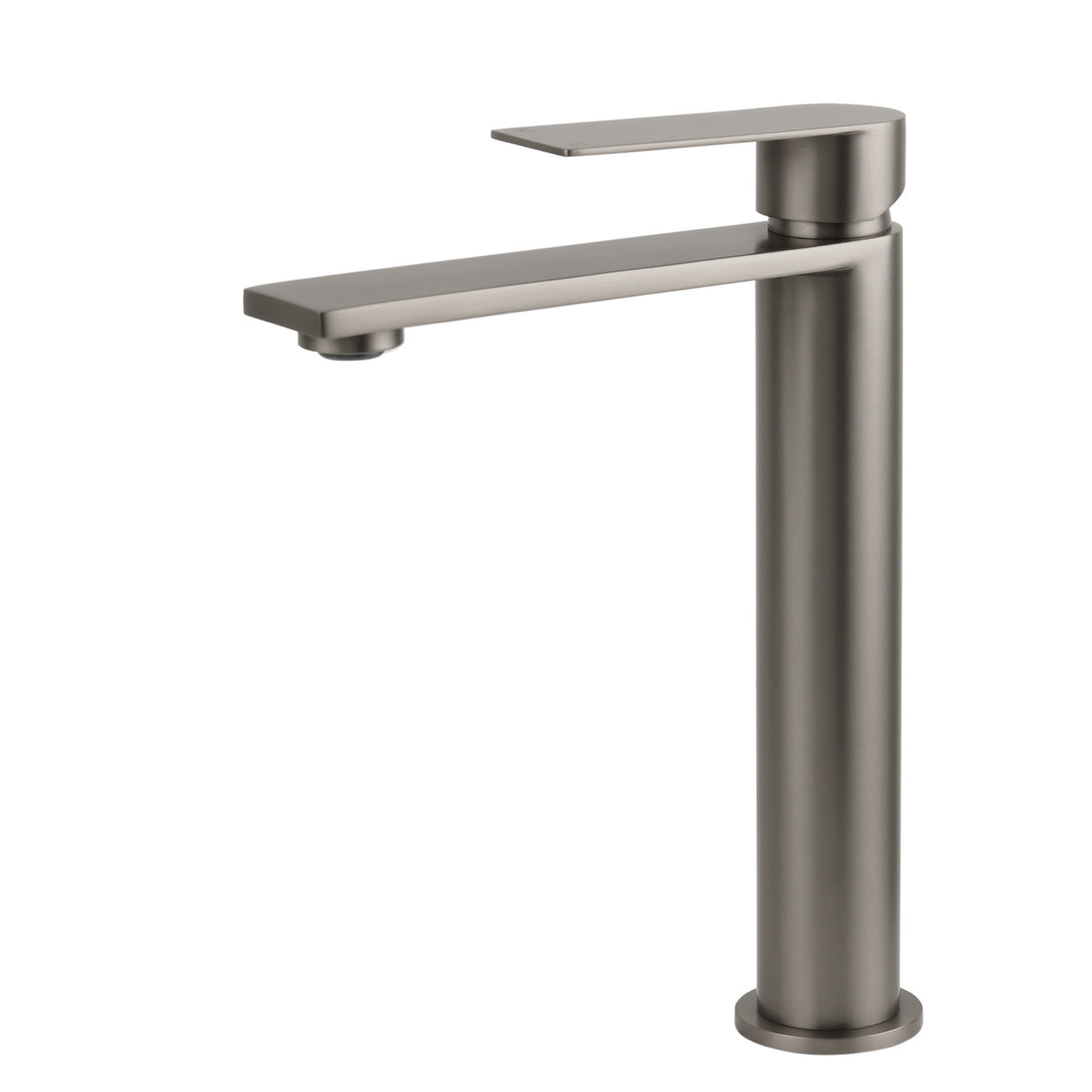 Tall Basin Mixer Tap, Square, Gun Metal