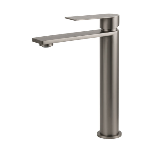 Tall Basin Mixer Tap, Square, Gun Metal