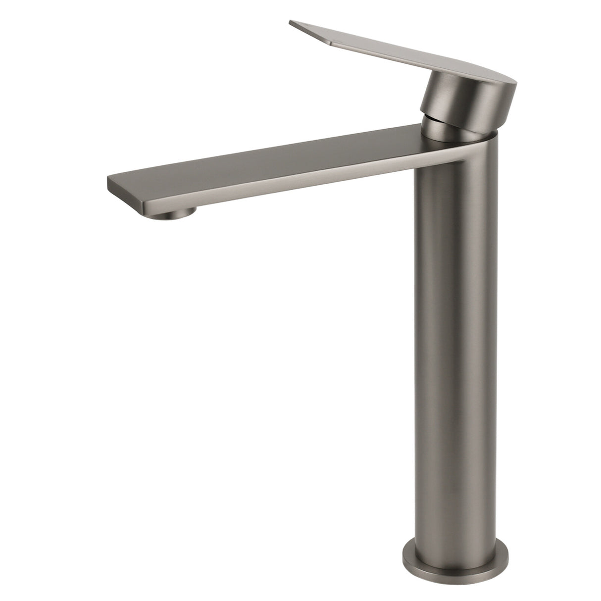 Tall Basin Mixer Tap, Square, Gun Metal