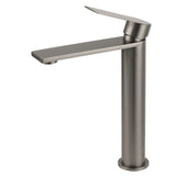 Tall Basin Mixer Tap, Square, Gun Metal