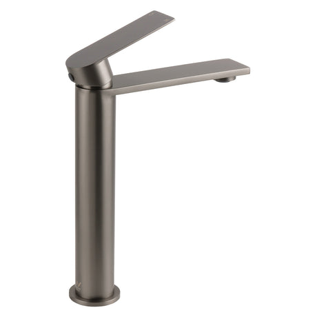 Tall Basin Mixer Tap, Square, Gun Metal