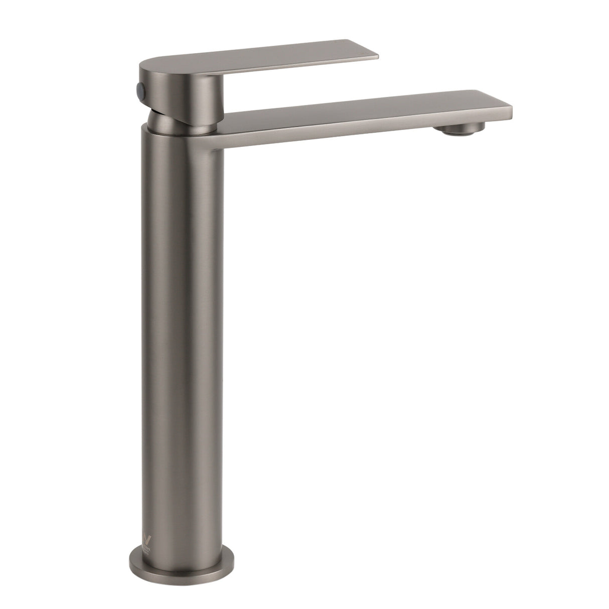 Tall Basin Mixer Tap, Square, Gun Metal