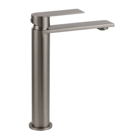 Tall Basin Mixer Tap, Square, Gun Metal