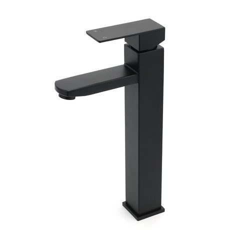 Tall Basin Mixer Tap, Matte Black