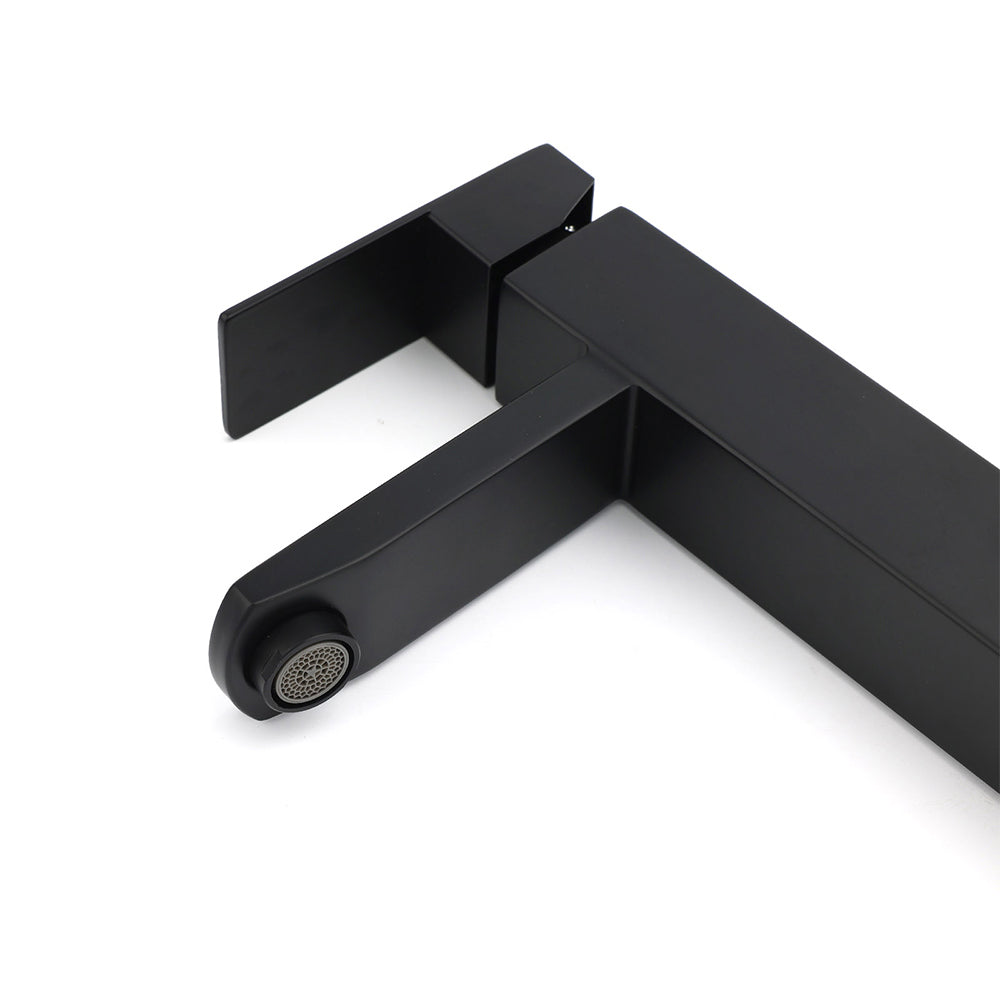 Tall Basin Mixer Tap, Matte Black