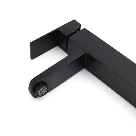 Tall Basin Mixer Tap, Matte Black