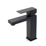 Matt Black Square Basin Mixer Tap