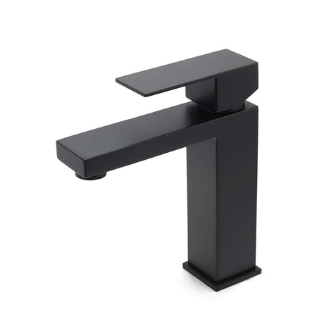Matt Black Square Basin Mixer Tap