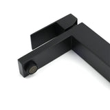 Matt Black Square Basin Mixer Tap