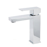 Polished Chrome Square Basin Mixer Tap