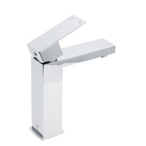 Polished Chrome Square Basin Mixer Tap