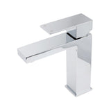 Polished Chrome Square Basin Mixer Tap