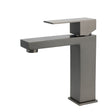 Square Basin Mixer Tap, Gun Metal