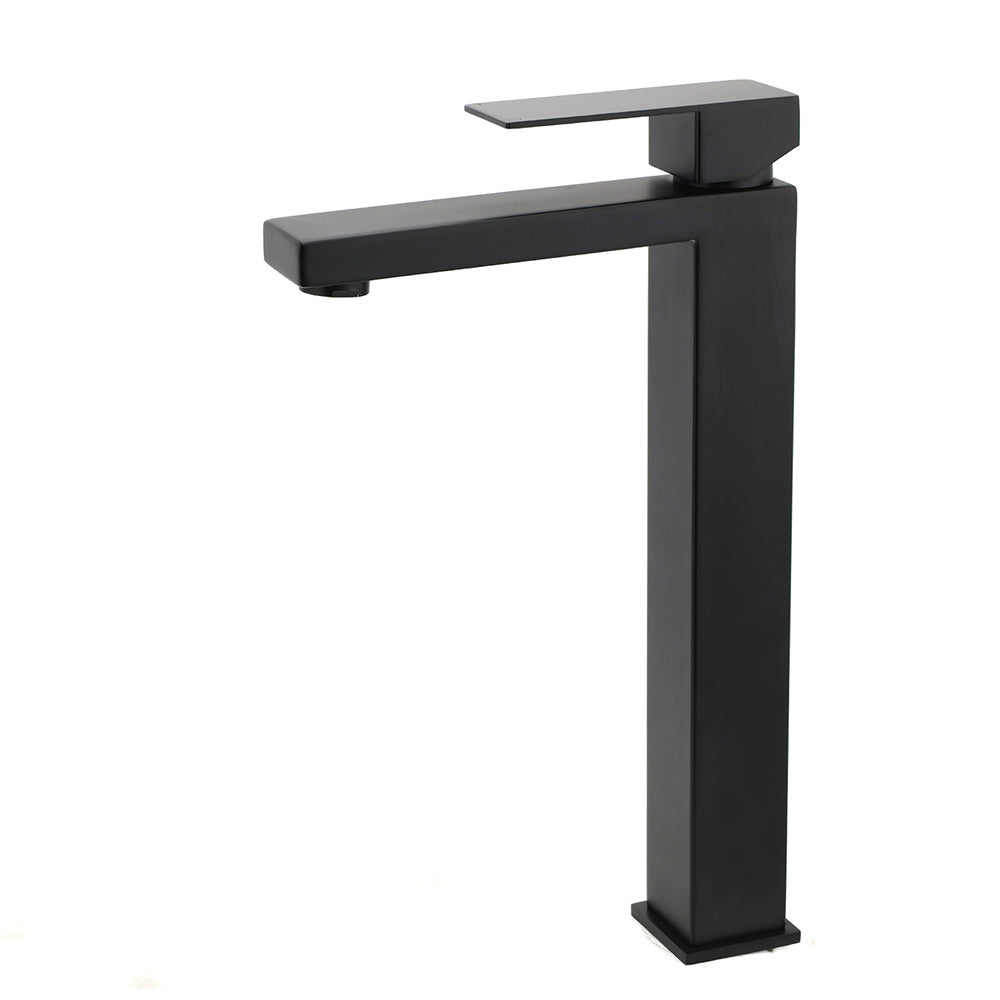 Tall Vessel Basin Mixer Tap, Matte Black