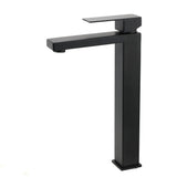 Tall Vessel Basin Mixer Tap, Matte Black