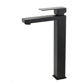 Tall Vessel Basin Mixer Tap, Matte Black
