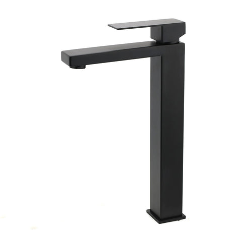 Tall Vessel Basin Mixer Tap, Matte Black