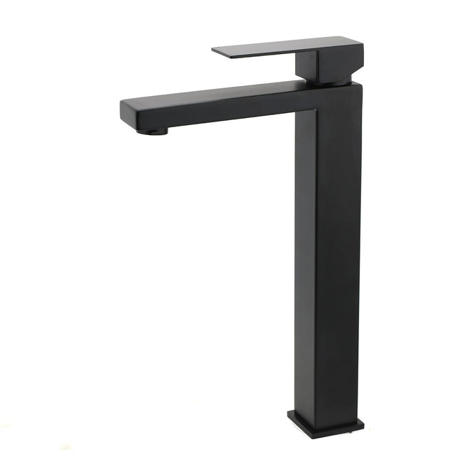 Tall Vessel Basin Mixer Tap, Matte Black