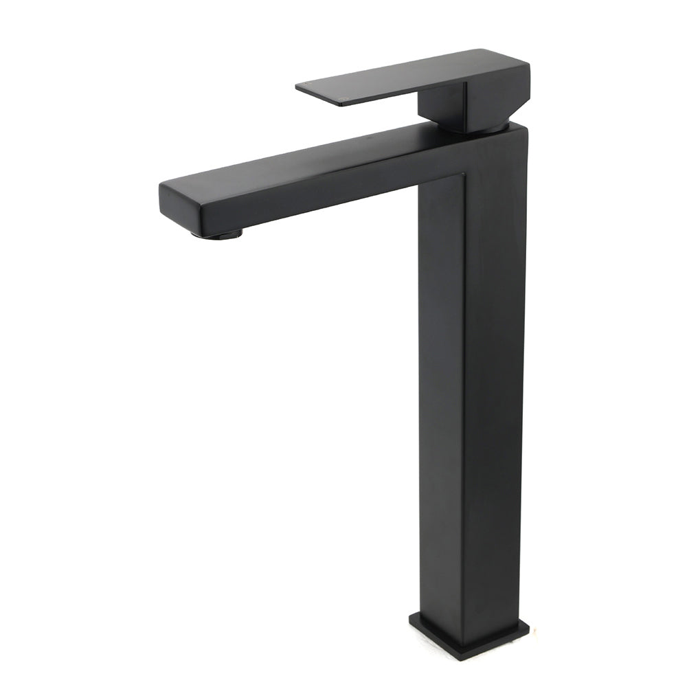 Tall Vessel Basin Mixer Tap, Matte Black