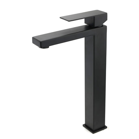 Tall Vessel Basin Mixer Tap, Matte Black
