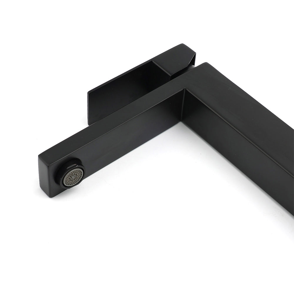 Tall Vessel Basin Mixer Tap, Matte Black