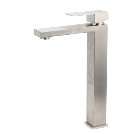 Tall Vessel Basin Mixer Tap, Brushed Nickel