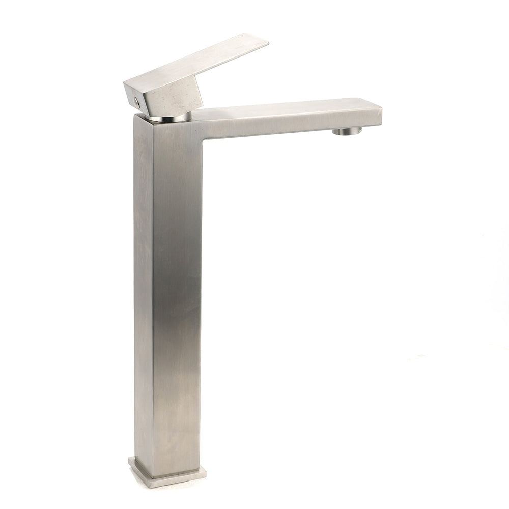 Tall Vessel Basin Mixer Tap, Brushed Nickel