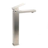 Tall Vessel Basin Mixer Tap, Brushed Nickel