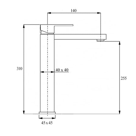 Tall Vessel Basin Mixer Tap, Brushed Nickel