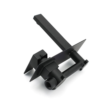 Square Wall Mounted Basin Mixer Tap, Matte Black
