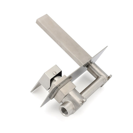 Square Wall Mounted Basin Mixer Tap, Brushed Nickel
