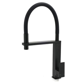 Pull Out Kitchen Mixer Tap, Swivel Spout, Matte Black