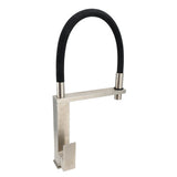 Pull Out Kitchen Mixer Tap, Swivel Spout, Brushed Nickel
