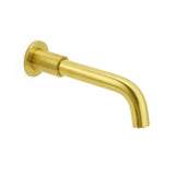 Brushed Gold Round Swivel Bath Spout image 1