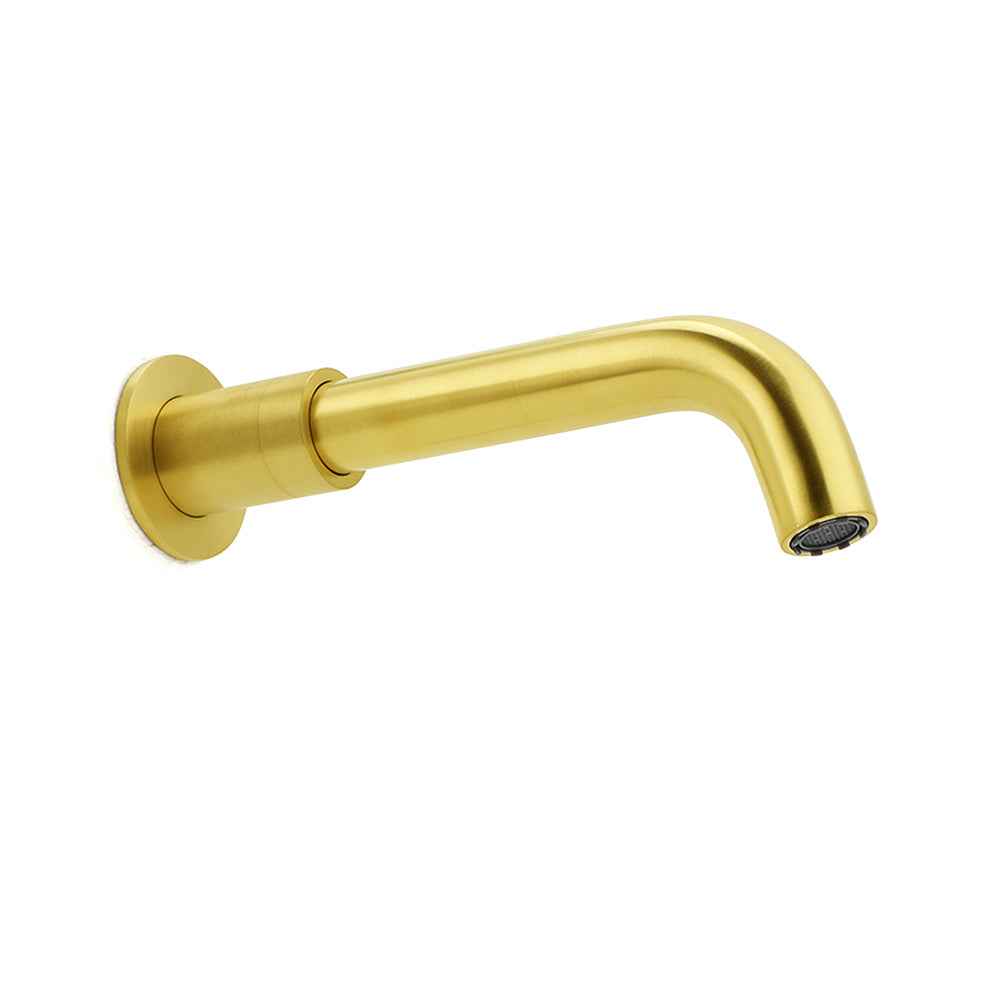 Brushed Gold Round Swivel Bath Spout image 2