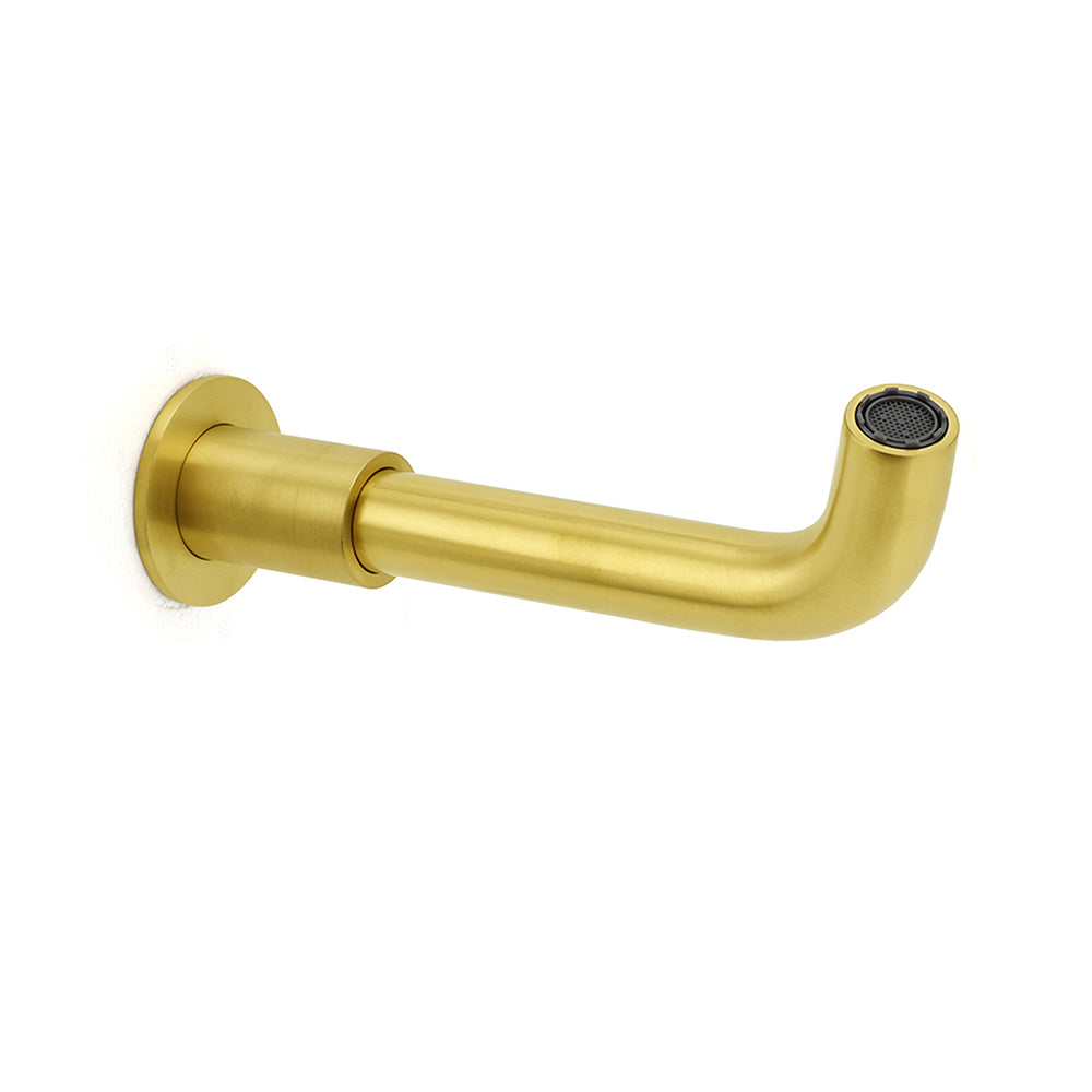 Brushed Gold Round Swivel Bath Spout image 3