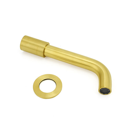 Brushed Gold Round Swivel Bath Spout image 5