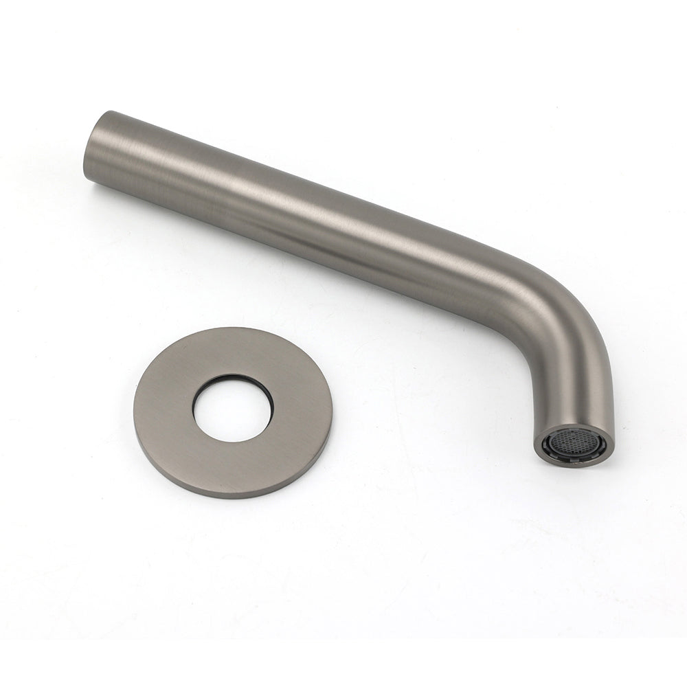 Gun Metal Grey Round Curved Bath Spout image 6