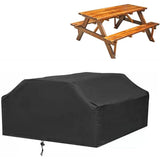 Rectangular Table Cover Oxford 210D Black 185 x 150 x 80cm
