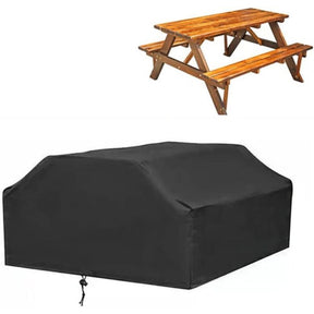 Rectangular Table Cover Oxford 210D Black 185 x 150 x 80cm